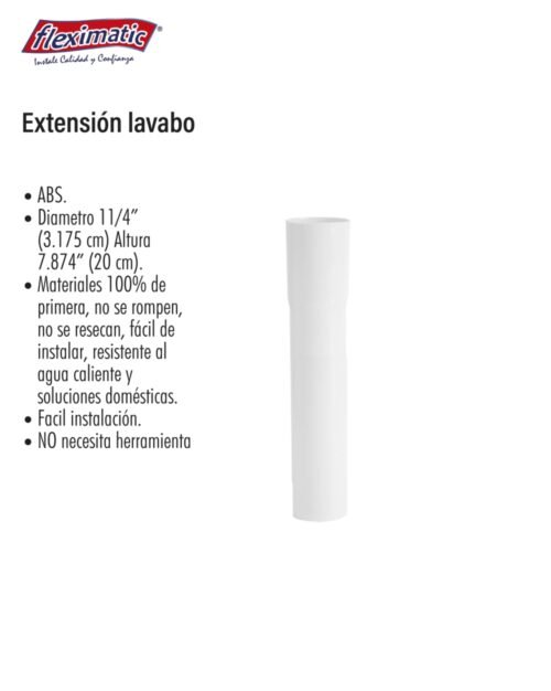 Extensión lavabo
