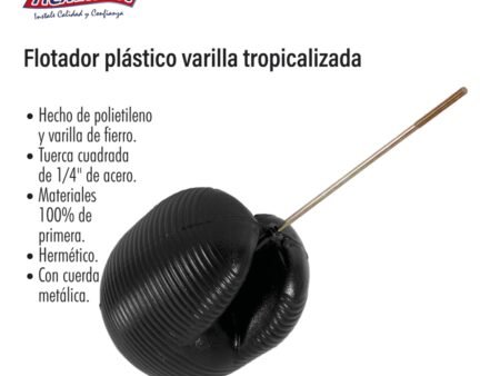 Flotador plástico varilla tropicalizada
