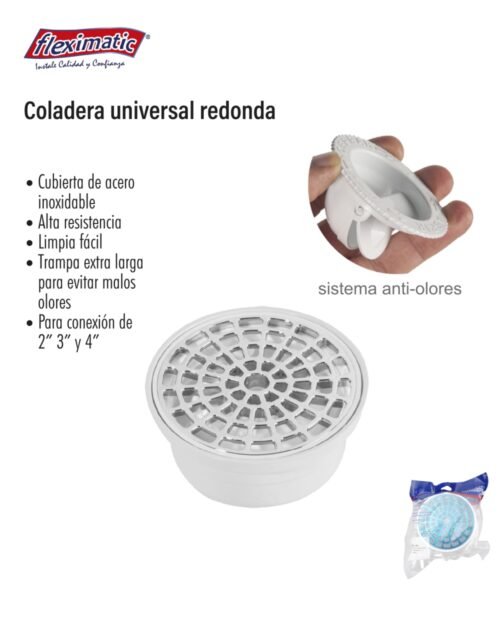 Coladera universal redonda