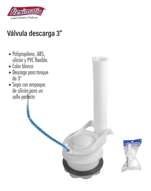 Válvula descarga 3"