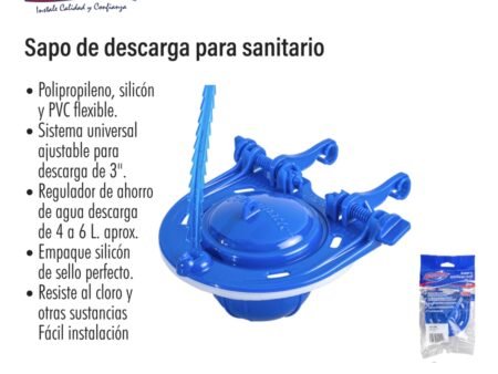 Sapo de descarga para sanitario