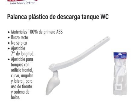 Palanca plástico de descarga tanque wc