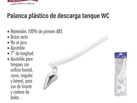 Palanca plástico de descarga tanque wc