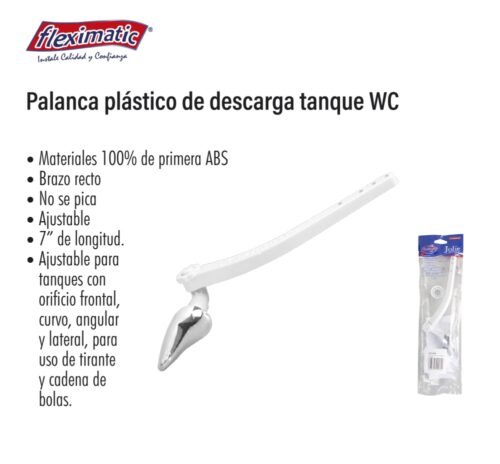 Palanca plástico de descarga tanque wc