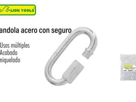 Bandola acero con seguro