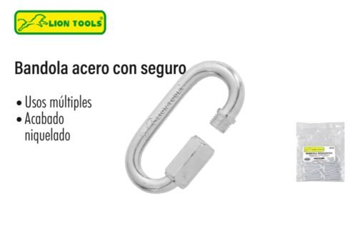 Bandola acero con seguro