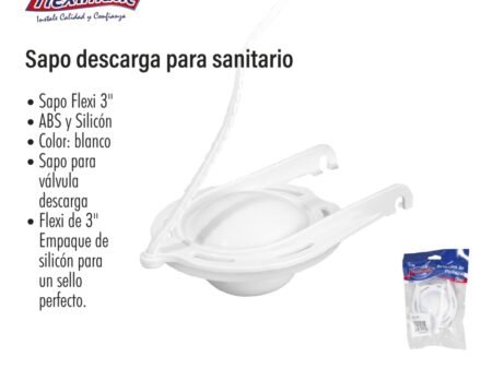 Sapo descarga para sanitario
