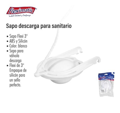Sapo descarga para sanitario
