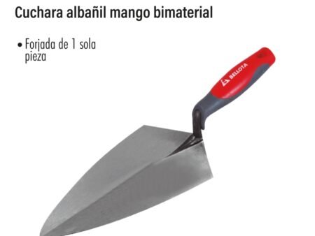 Cuchara albañil mango bimaterial