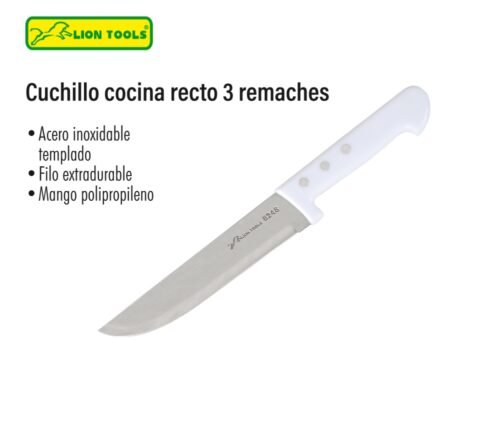 Cuchillo cocina recto 3 remaches