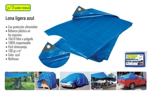 Lona ligera azul