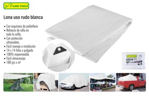 Lona uso rudo blanca