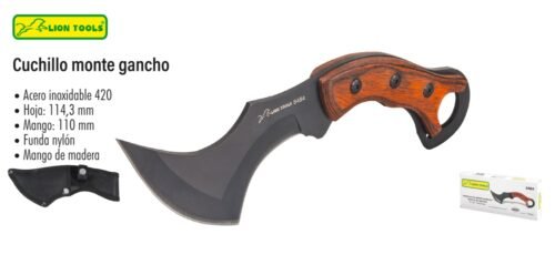 Cuchillo monte gancho