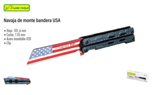 Navaja de monte bandera usa