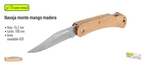 Navaja monte mango madera