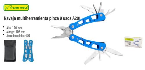 Navaja multiherramienta pinza 9 usos a201
