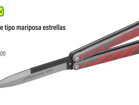 Navaja monte tipo mariposa estrellas