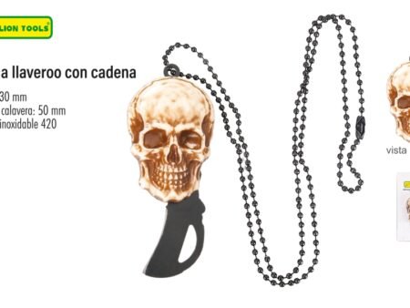 Navaja llavero con cadena