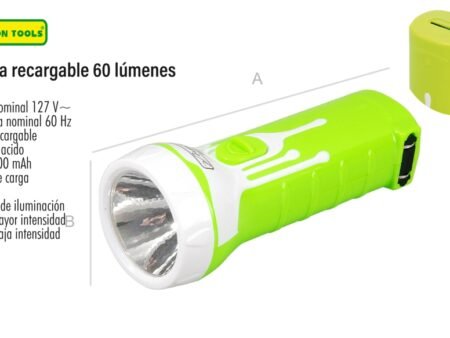Linterna recargable 60 lúmenes
