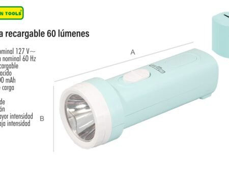 Linterna recargable 60 lúmenes