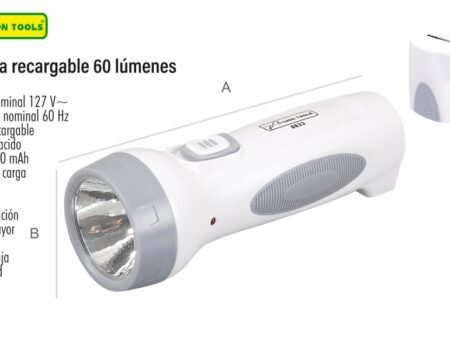 Linterna recargable 60 lúmenes