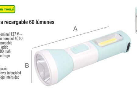 Linterna recargable 60 lúmenes
