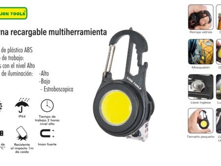 Linterna recargable multiherramienta