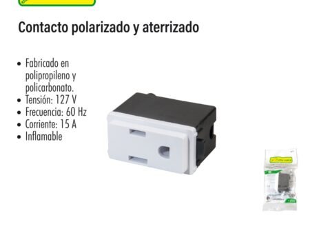 Contacto polarizado y aterrizado