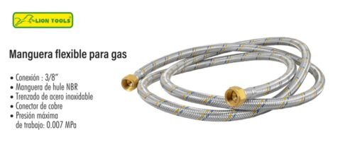 Manguera flexible para gas