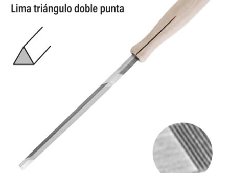Lima triángulo doble punta