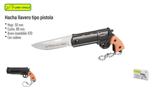 Navaja llavero tipo pistola