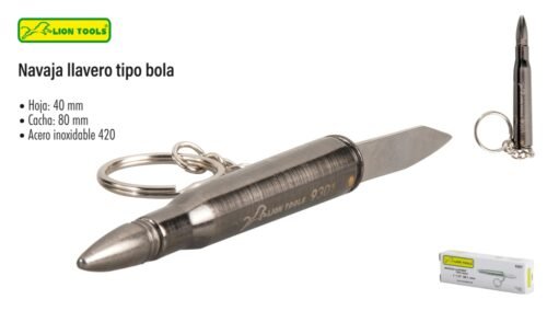 Navaja llavero tipo bala