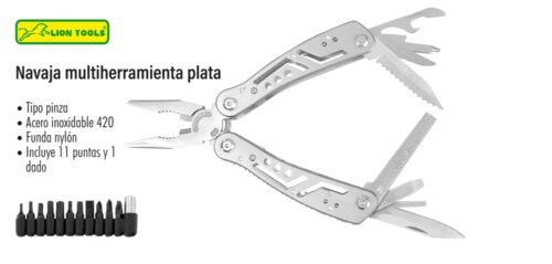 Navaja multiherramienta plata
