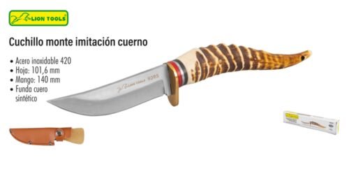 Cuchillo monte imitación cuerno