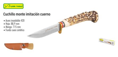 Cuchillo monte imitación cuerno