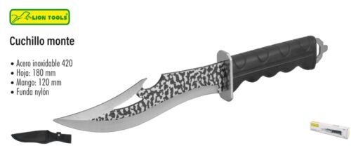 Cuchillo monte funda nylon