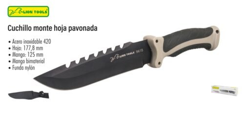Cuchillo monte hoja pavonada