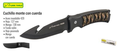 Cuchillo monte con cuerda