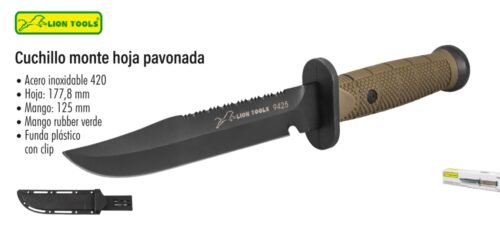 Cuchillo monte hoja pavonada