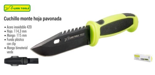Cuchillo monte hoja pavonada