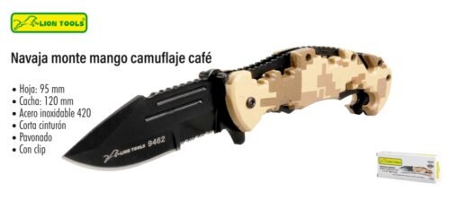 Navaja monte mango camuflaje café