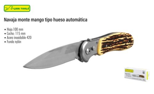 Navaja monte mango tipo hueso automática