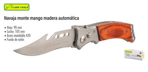 Navaja monte mango madera automática