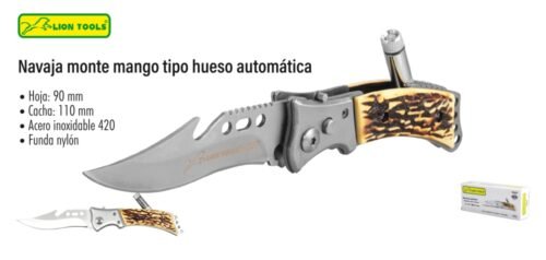 Navaja monte mango tipo hueso automática