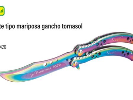 Navaja monte tipo mariposa gancho tornasol