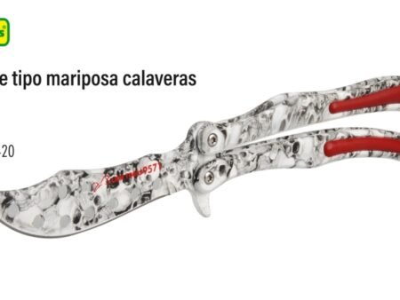 Navaja monte tipo mariposa calaveras