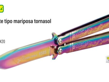Navaja monte tipo mariposa tornasol