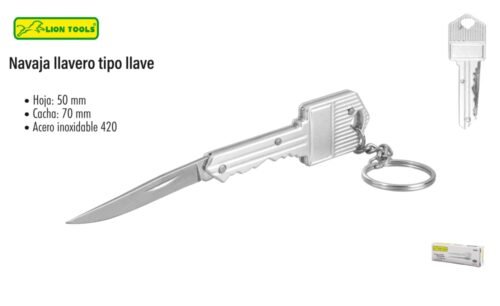 Navaja llavero tipo llave