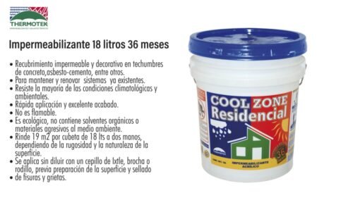 Impermeabilizante 18 litros 36 meses