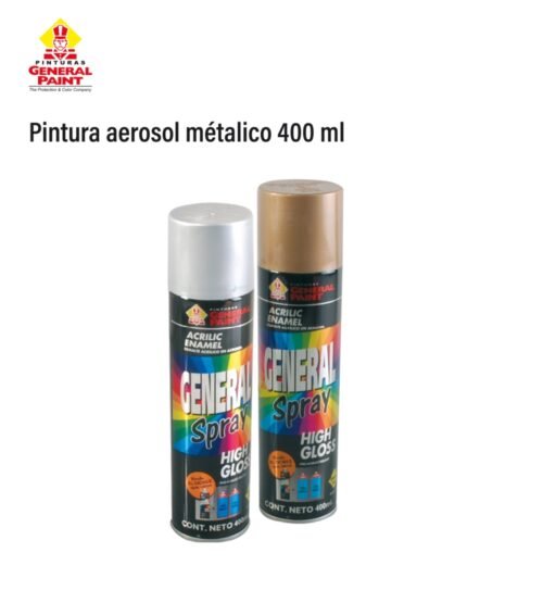 Pintura aerosol metálico 400 ml